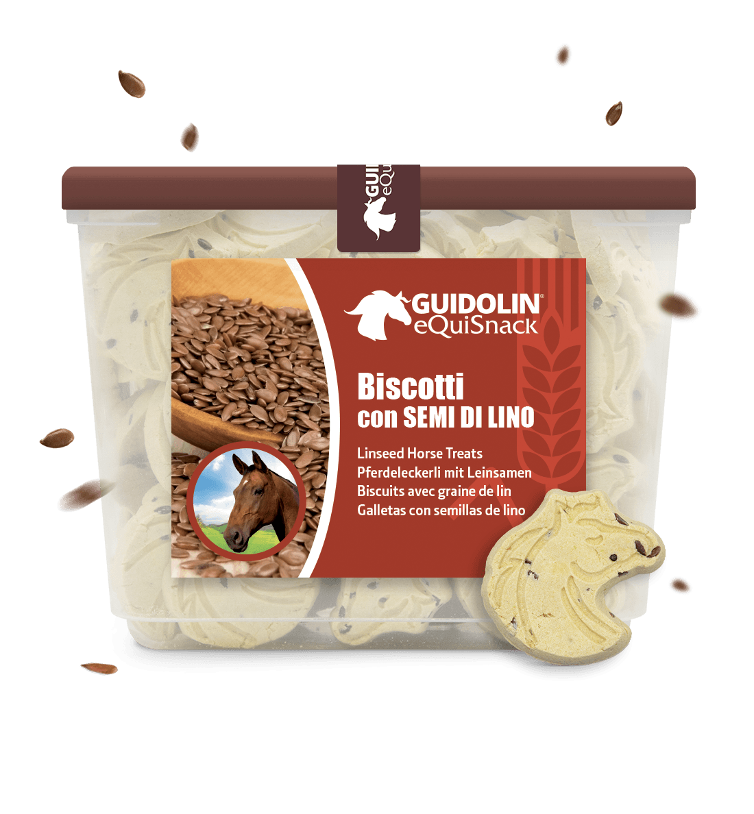 Biscotti ai semi di lino per cavalli 700gr