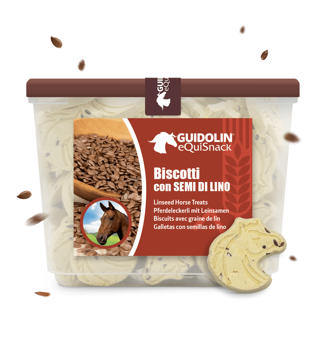 Biscotti ai semi di lino per cavalli anteprima