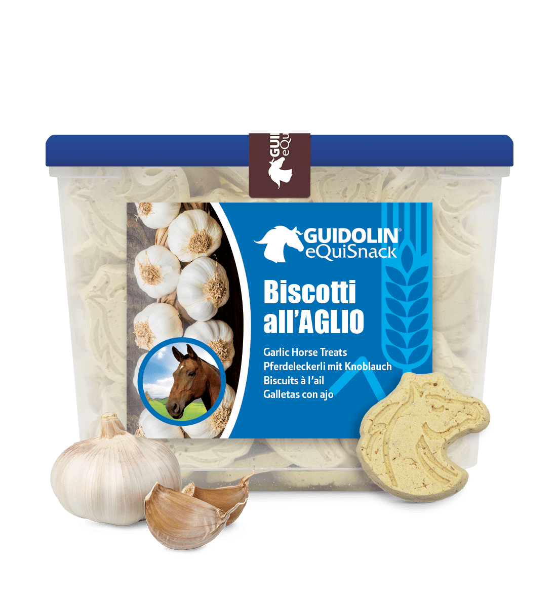 Biscotti aglio per cavalli anteprima