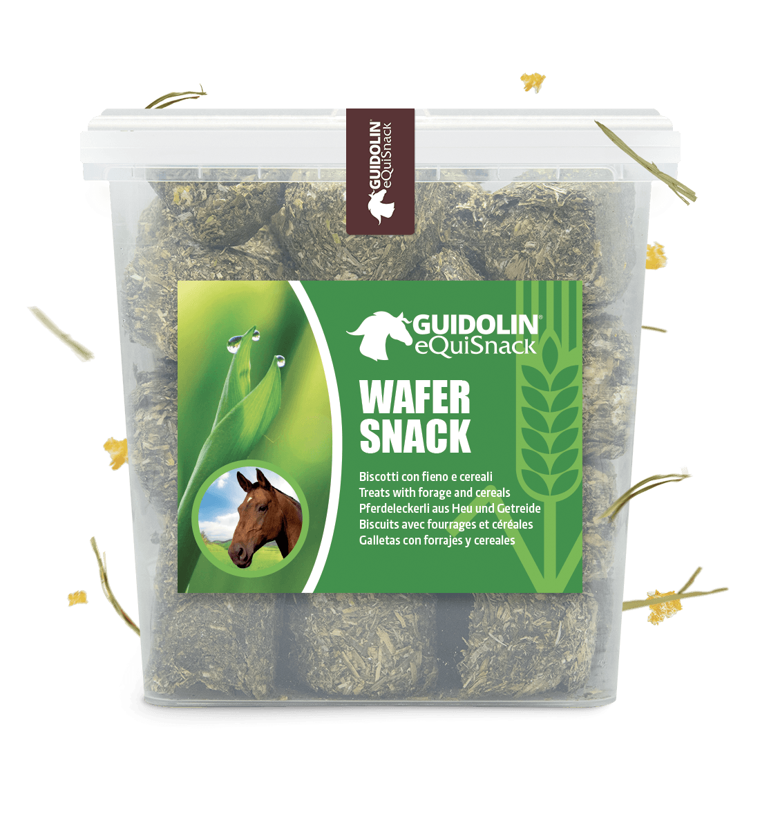Snack con fieno e cereali per cavalli 2.5kg